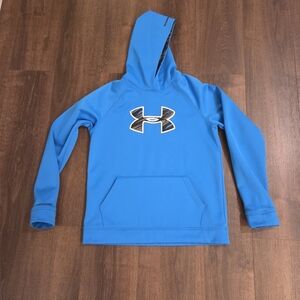 Under Armour Vibrant Blue Hoodie with Black Logo
